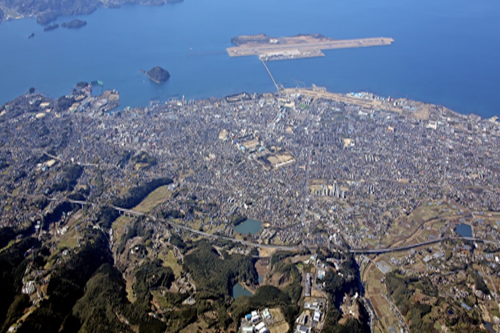 长崎县大村市全景